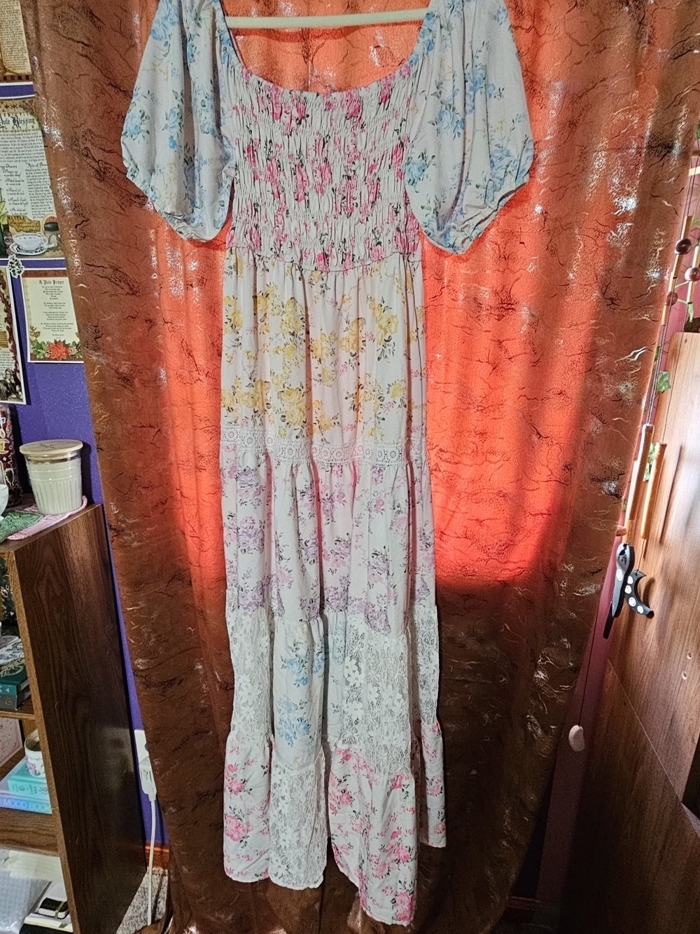 NWOT Mixed Floral Maxi Dress - Picture 2 of 10